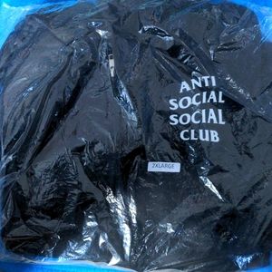 Anti social social club 2XL zipper hoody